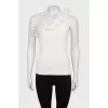 White one-shoulder top