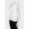 White one-shoulder top