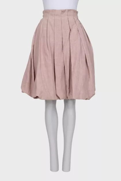 Full skirt with a zipper