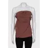 Brown sleeveless top
