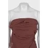 Brown sleeveless top