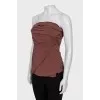 Brown sleeveless top