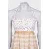 Beige tie-up sundress