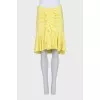 Yellow skirt with ruffles