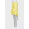 Yellow skirt with ruffles