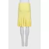 Yellow skirt with ruffles