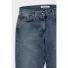 Mid-rise flared jeans
