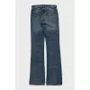 Mid-rise flared jeans