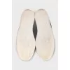 Leather slip-ons with patches