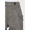 Printed breeches with gold buckles