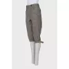 Printed breeches with gold buckles