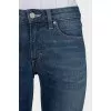 Blue skinny fit mid-rise jeans