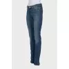 Blue skinny fit mid-rise jeans