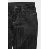 Flared jeans with contrast stitching