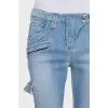 Skinny fit jeans with patch pockets