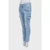 Skinny fit jeans with patch pockets
