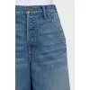 Blue denim culottes