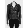 Black sheepskin jacket