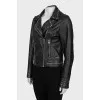 Black sheepskin jacket