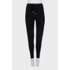 Drawstring sweatpants with print