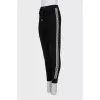Drawstring sweatpants with print