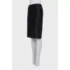 Black straight skirt