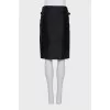 Black straight skirt