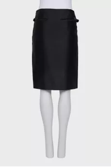 Black straight skirt