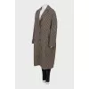 Oversized checkered coat
