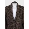 Animal print coat