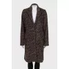 Animal print coat