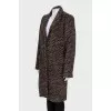 Animal print coat