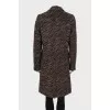 Animal print coat