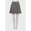 Button-down skirt with tag