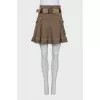 Skirt with a frill decorated with an eyelet