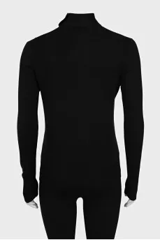 Black pullover with a collar