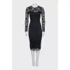 Black lace dress with tag