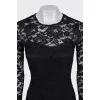 Black lace dress with tag
