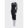Black lace dress with tag