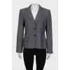 Gray jacket with a small print