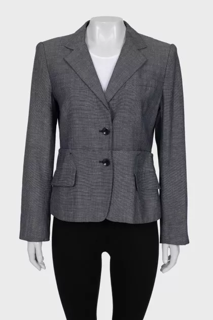 Gray jacket with a small print
