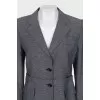 Gray jacket with a small print