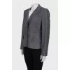 Gray jacket with a small print