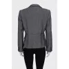 Gray jacket with a small print