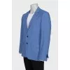 Men's blue jacket with a small print