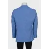 Men's blue jacket with a small print