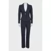 Blue striped suit