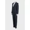 Blue striped suit