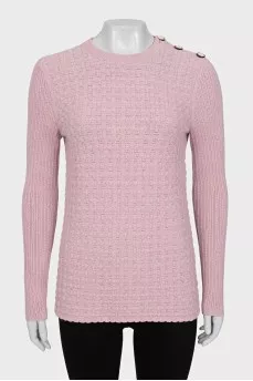 Jumper with accent buttons