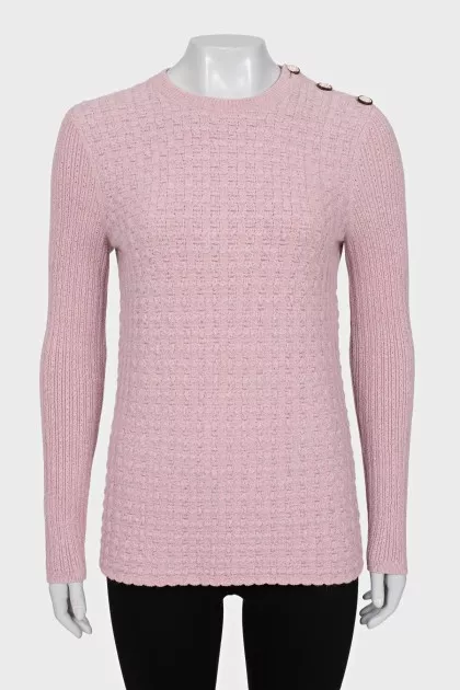 Jumper with accent buttons